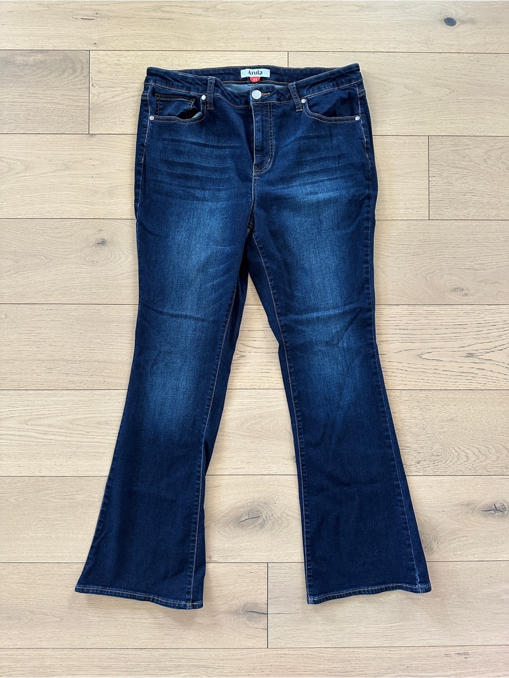 ARULA Dark Blue Flare Jeans
